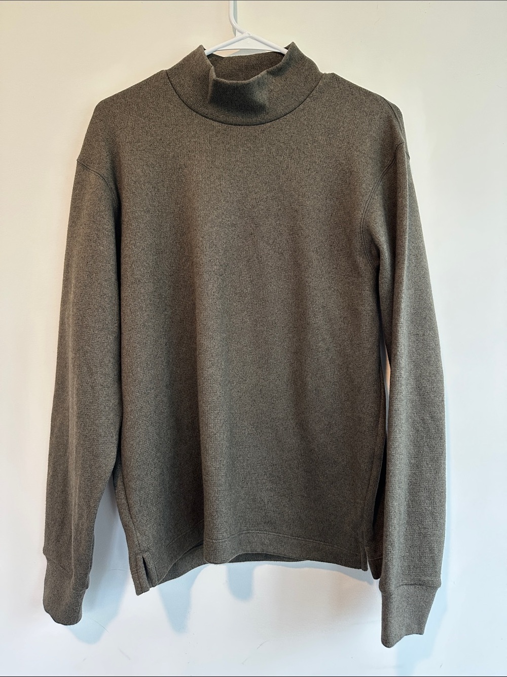 Men's Green  Mock Neck Sweater